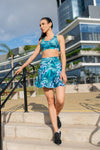 High Waist Saskia Skort - Evergreen