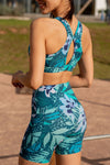 High Waist Mid Shorts - Evergreen
