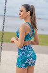 High Waist Short Shorts - Evergreen