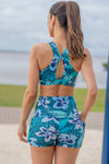 High Waist Short Shorts - Evergreen