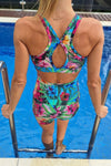 Keyhole Sports Bra - Gardenia