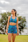 High Waist Short Shorts - Paisley