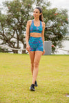 High Waist Short Shorts - Paisley