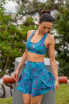 High Waist Saskia Skort - Paisley