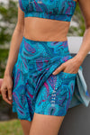 High Waist Saskia Skort - Paisley