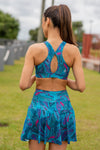 Keyhole Sports Bra - Paisley