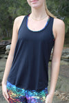 Scope Racerback Singlet - Black