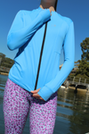 Equal Zip Jacket - Cornflower