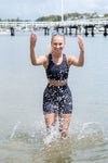 High Waist Long Shorts - Black - RunFaster