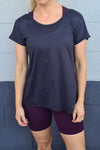 Rise Cut-Out Tee - Black
