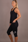 Scope Racerback Singlet - Black