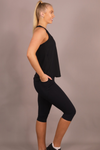 Scope Racerback Singlet - Black