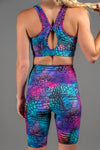 High Waist Long Shorts - Viper