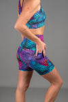 High Waist Mid Shorts - Viper