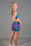 High Waist Mid Shorts - Viper