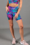 High Waist Mid Shorts - Viper