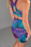 High Waist Mid Shorts - Viper