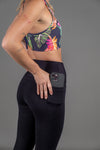 High Waist Zone 7/8 - Black/Wilderness