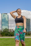 High Waist Long Shorts - Havana