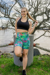 High Waist Mid Shorts - Havana