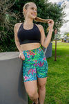 High Waist Mid Shorts - Havana