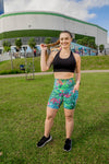 High Waist Mid Shorts - Havana
