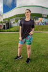 High Waist Mid Shorts - Havana