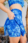 High Waist Saskia Skort - Poolside