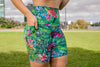 High Waist Mid Shorts - Havana