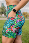 High Waist Mid Shorts - Havana