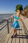 High Waist Saskia Skort - Aquamarine