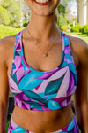 Racerback Sports Bra - Waters Edge
