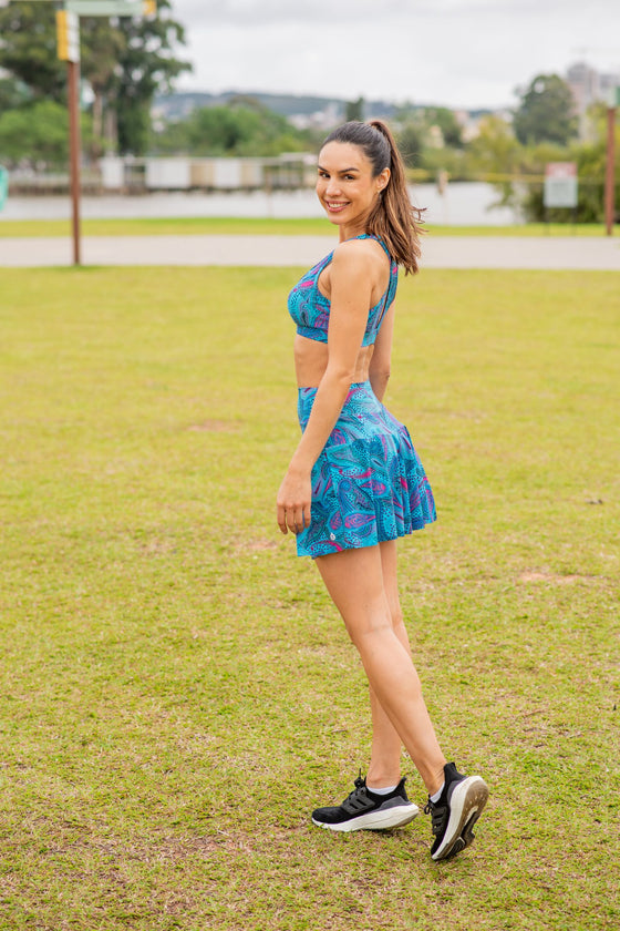 High Waist Saskia Skort - Paisley