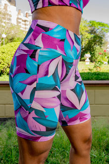  Mid Waist Long Shorts - Waters Edge