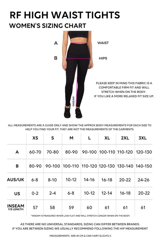 High Waist 7/8 - Black/Leopard