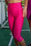 High Waist Unleashed 5/8 - Fuchsia