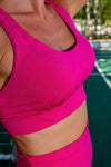 Edge Y-Back Unleashed Sports Bra - Fuchsia