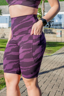  High Waist Long Shorts - After Dark