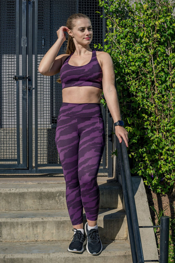 Edge Y-Back Sports Bra - After Dark