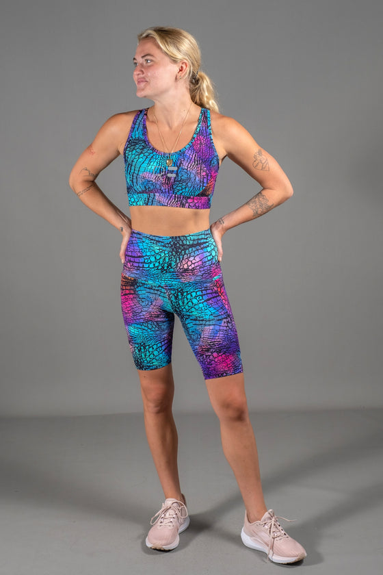 High Waist Long Shorts - Viper