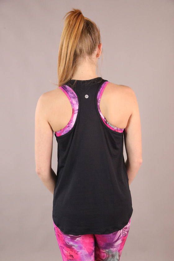 Scope Racerback Singlet - Black