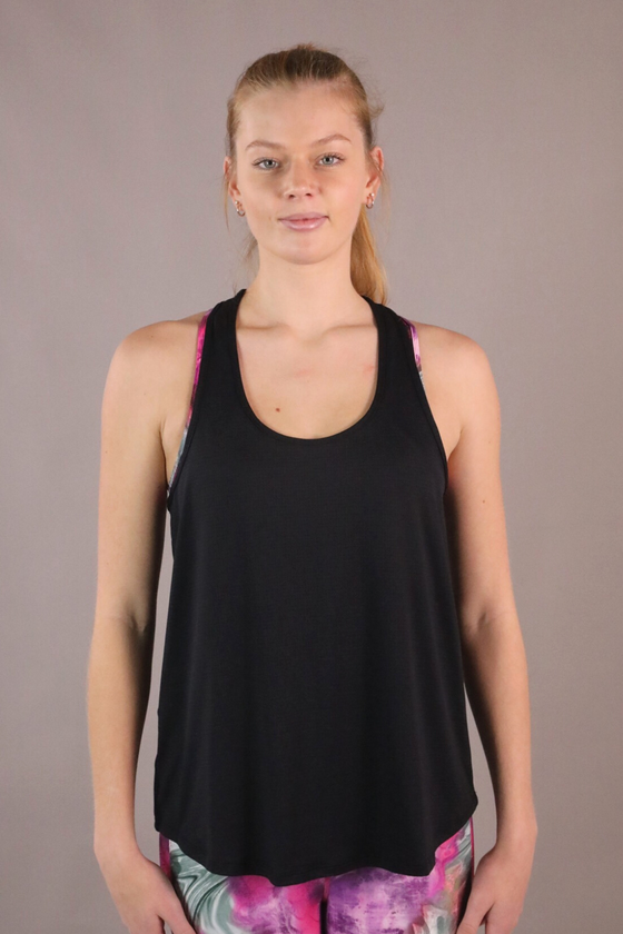 Scope Racerback Singlet - Black